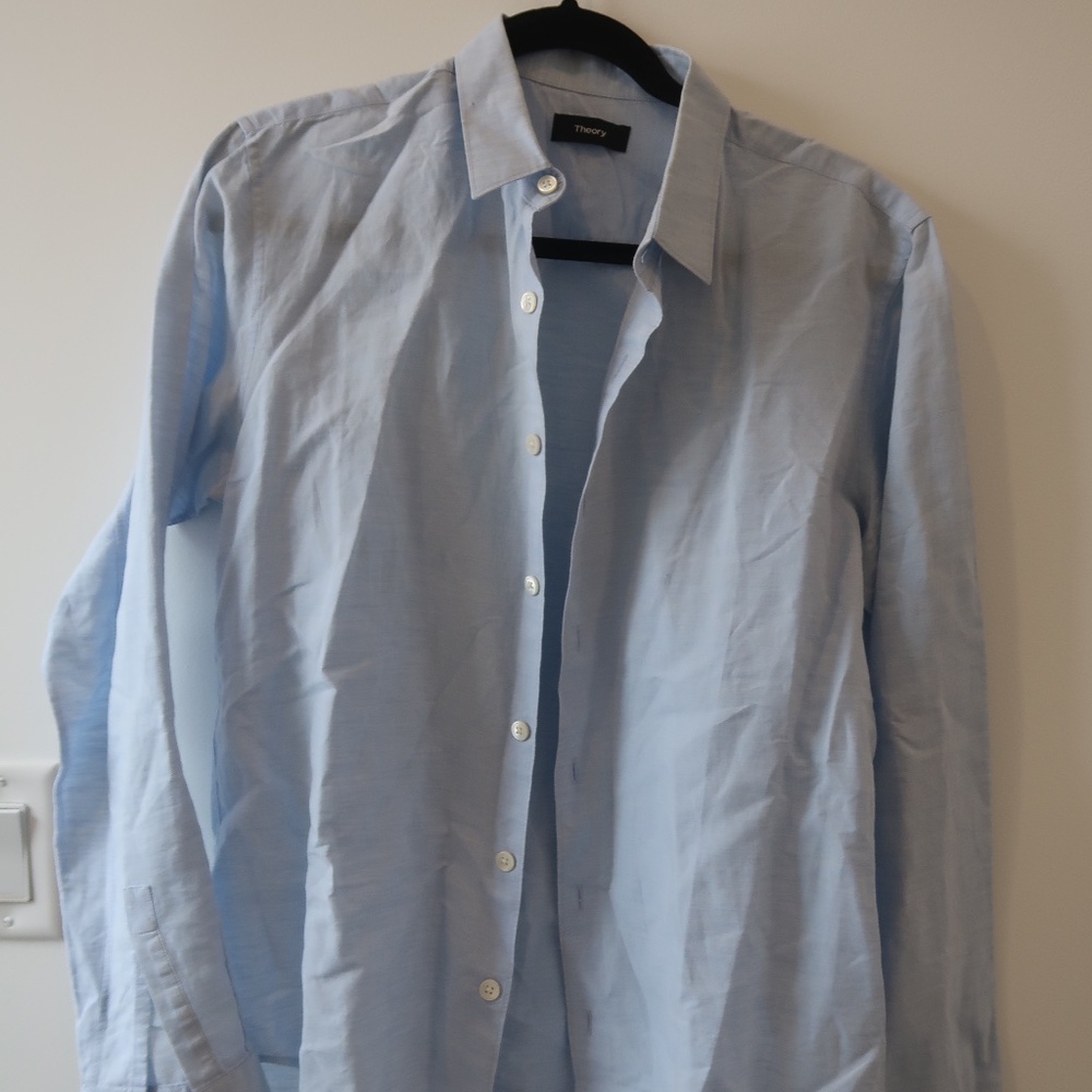 Theory Light Blue Shirt
